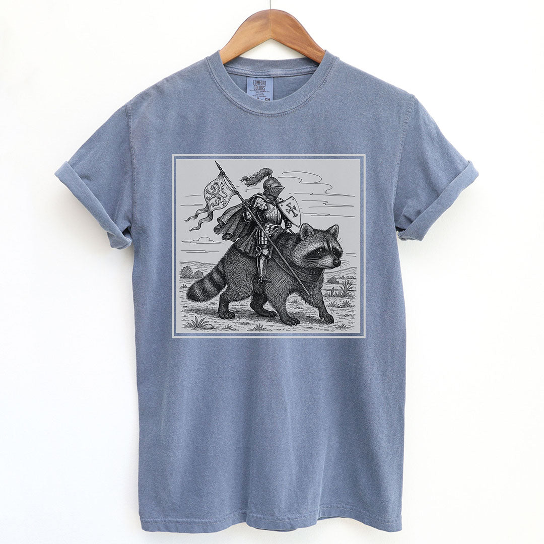 Medieval Knight Raccoon Rider Shirt