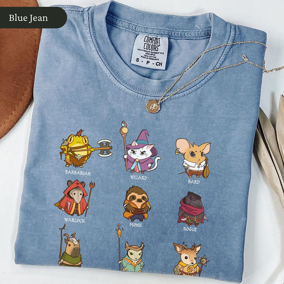 DnD Classes Cute Animal Shirt