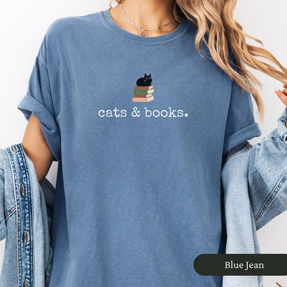 Cats And Books Shirt