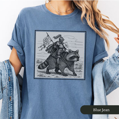 Medieval Knight Raccoon Rider Shirt