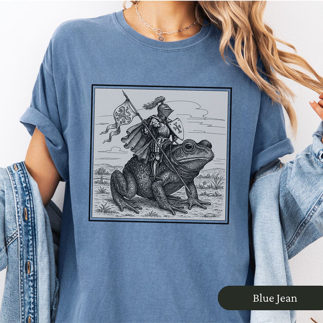 Medieval Knight Frog Rider Shirt