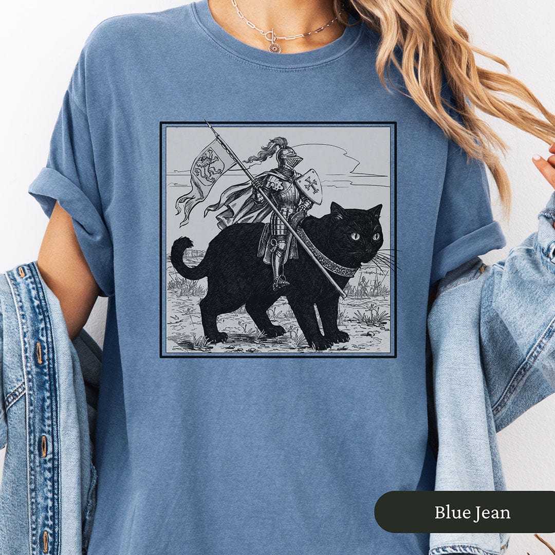 Medieval Knight Cat Rider Shirt