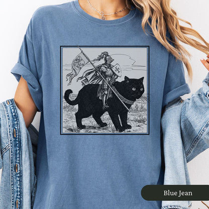 Medieval Knight Cat Rider Shirt