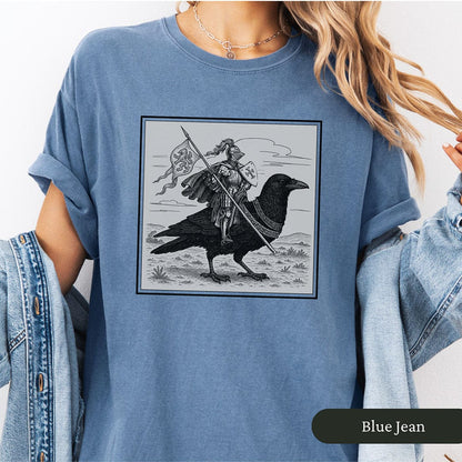 Medieval Knight Crow Rider Shirt