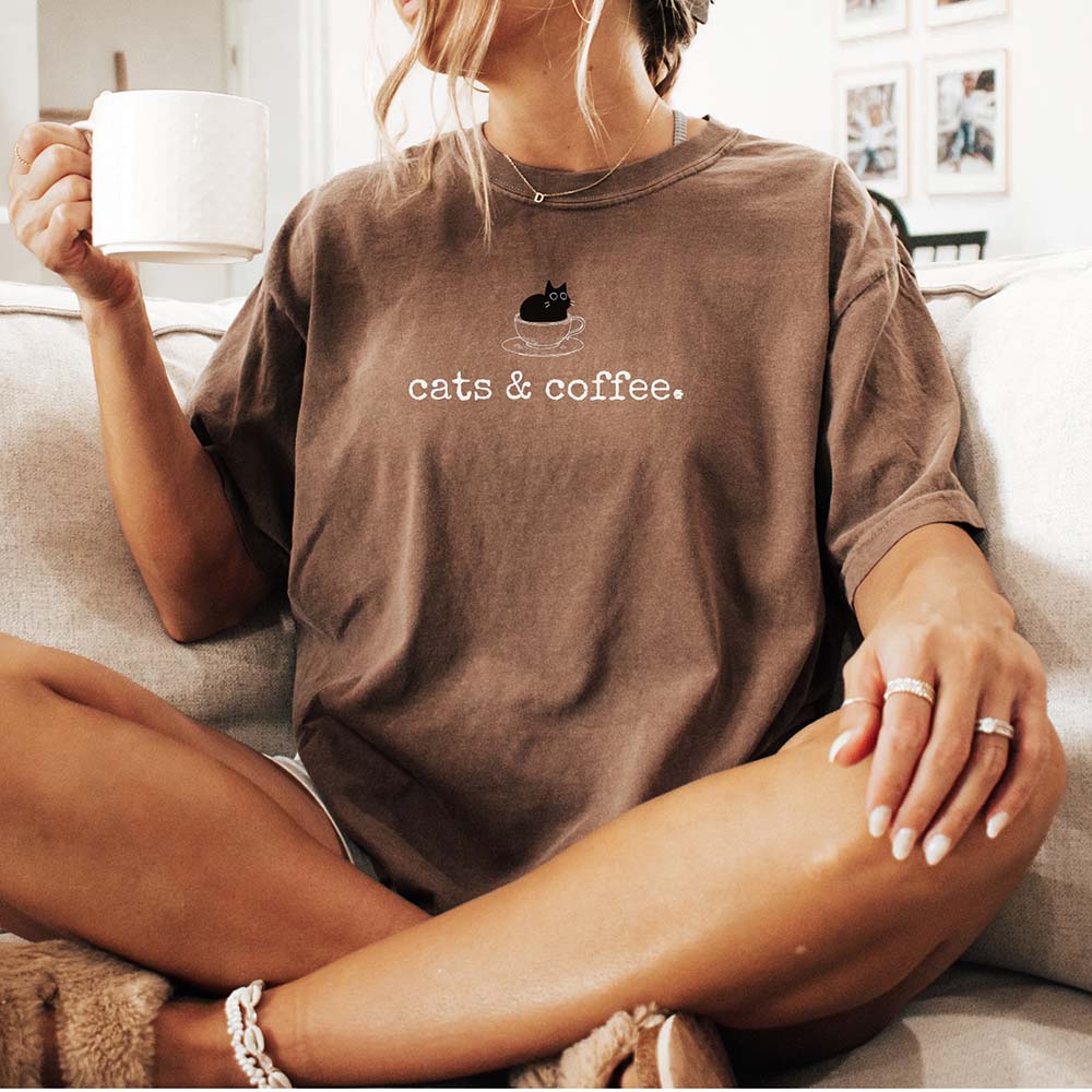 Cats And Coffee T-Shirt