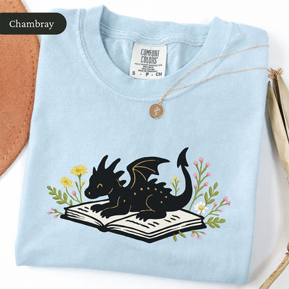Cute Book Dragon Shirt