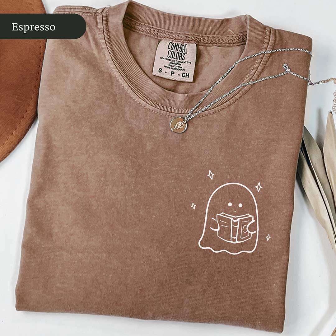 Minimalist Bookish Ghost Shirt