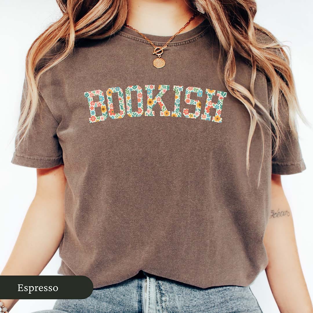 Floral Bookish Varsity Shirt
