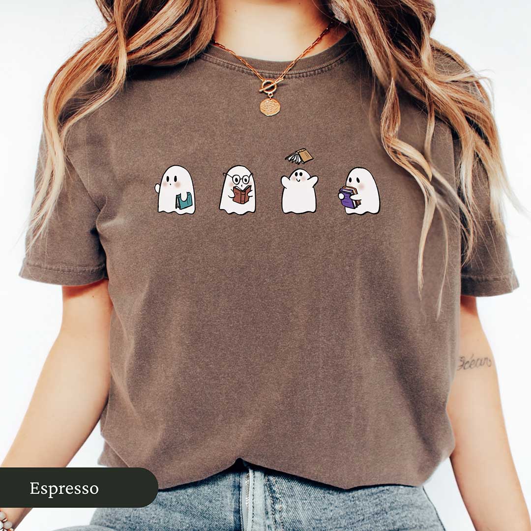 Cute Bookish Ghosts Shirt