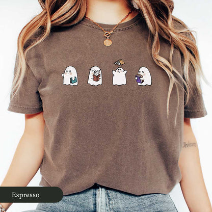 Cute Bookish Ghosts Shirt