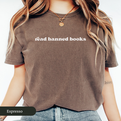 Minimalist Read Banned Books Shirt