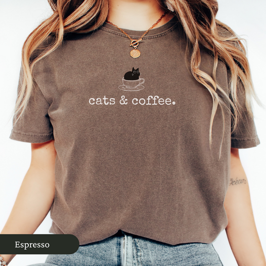 Cats And Coffee Shirt