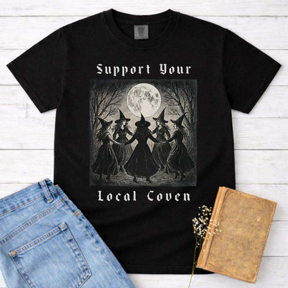 Support Your Local Coven Witch Shirt