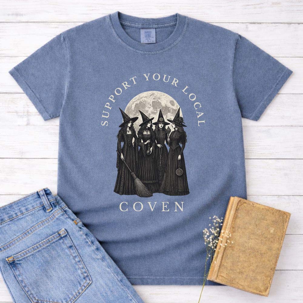 Support Your Local Coven Witch Shirt