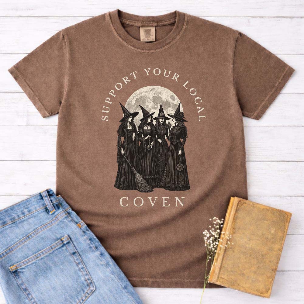 Support Your Local Coven Witch Shirt