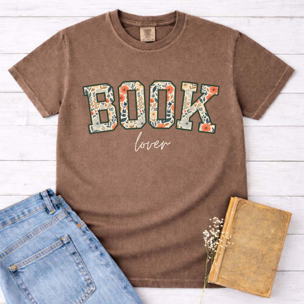 Floral Book Lover Varsity Shirt