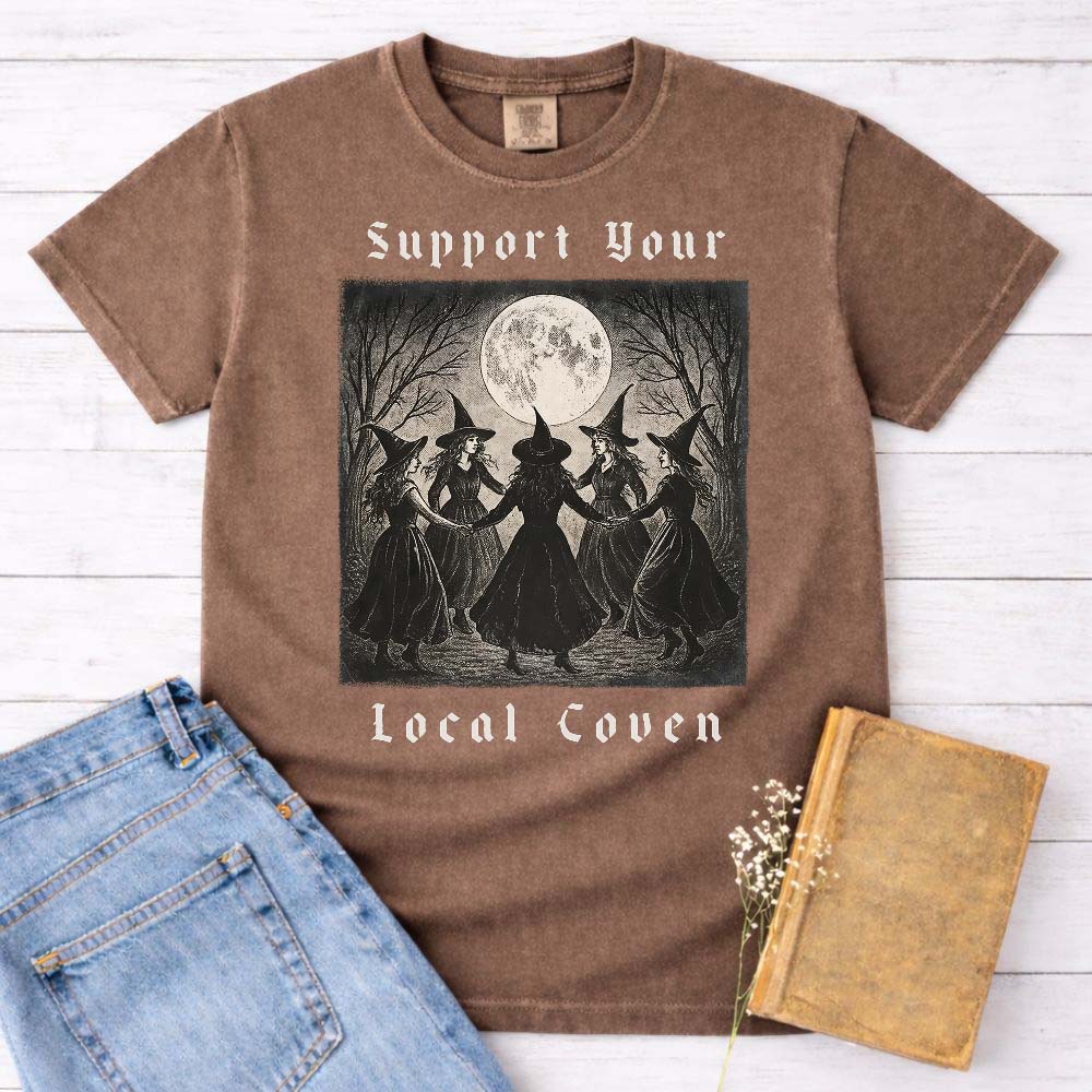 Support Your Local Coven Witch Shirt