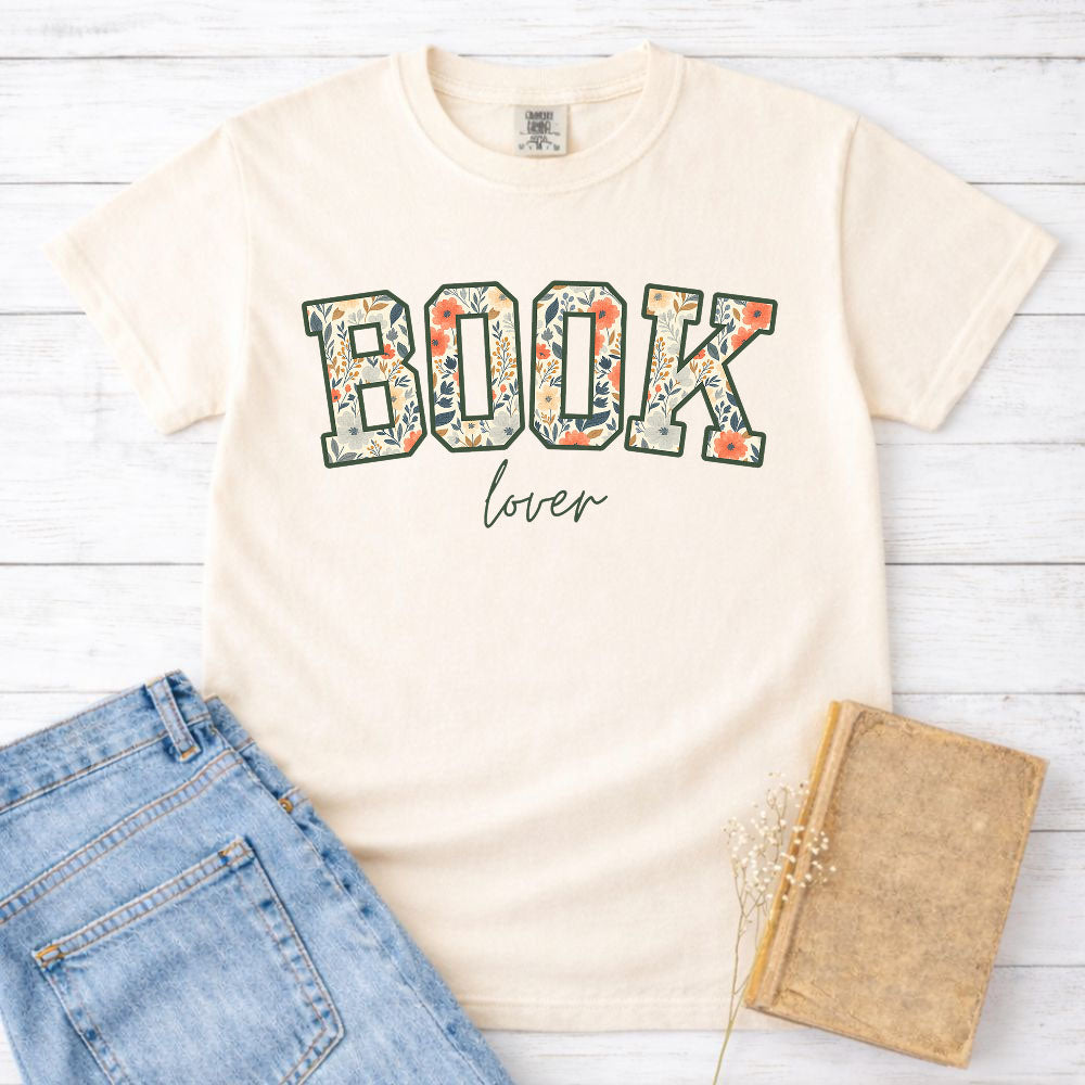 Floral Book Lover Varsity Shirt