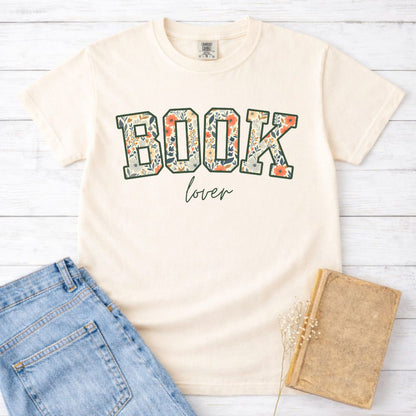 Floral Book Lover Varsity Shirt