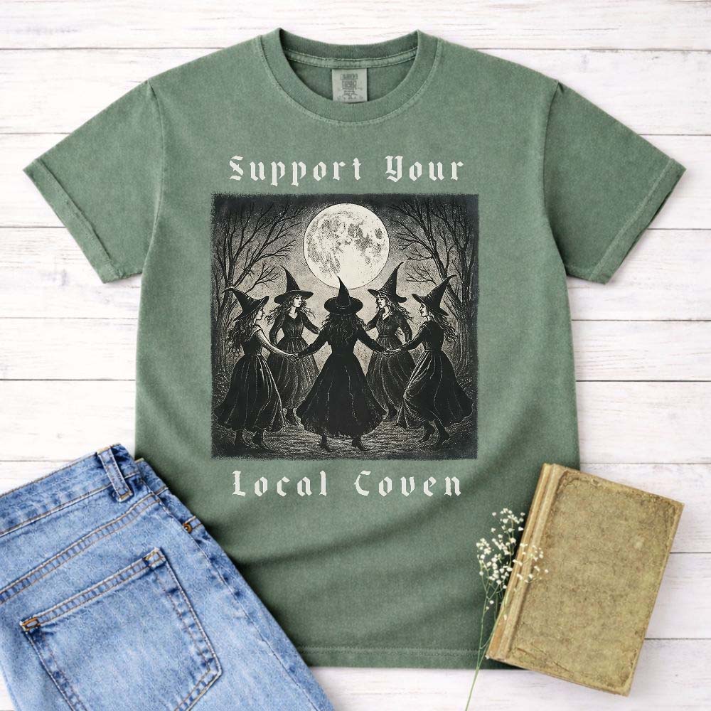 Support Your Local Coven Witch Shirt