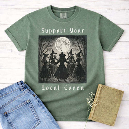 Support Your Local Coven Witch Shirt