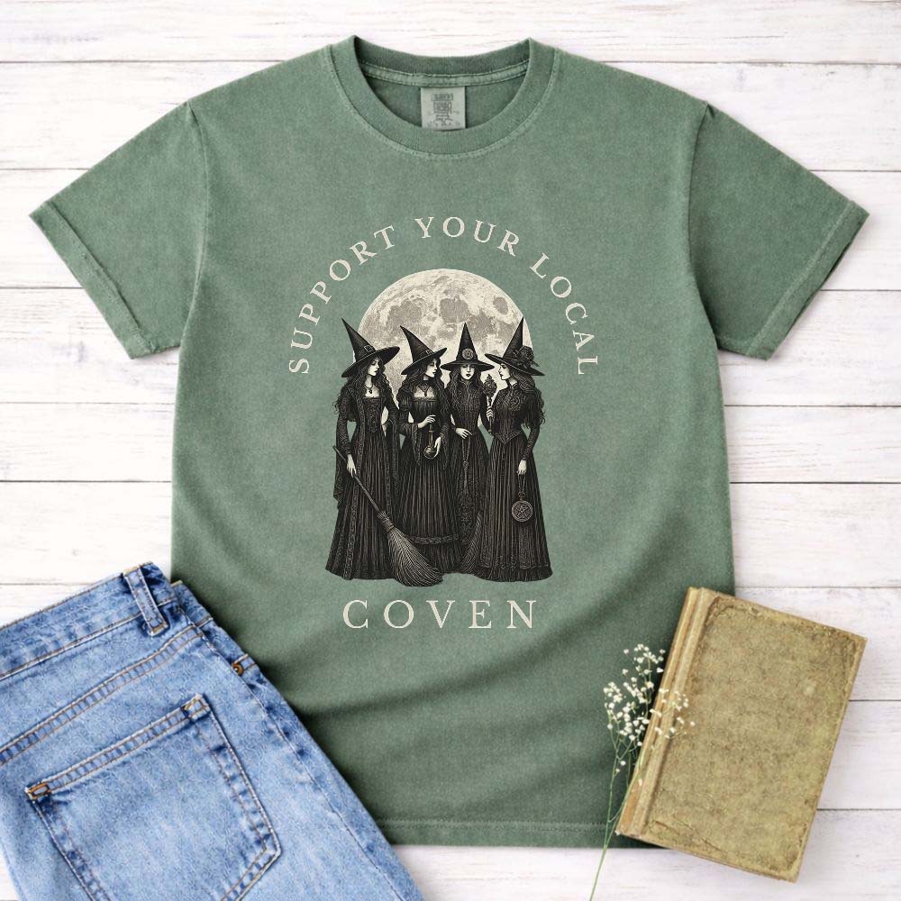 Support Your Local Coven Witch Shirt