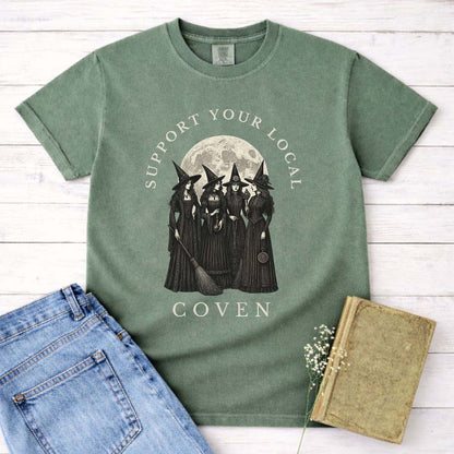 Support Your Local Coven Witch Shirt
