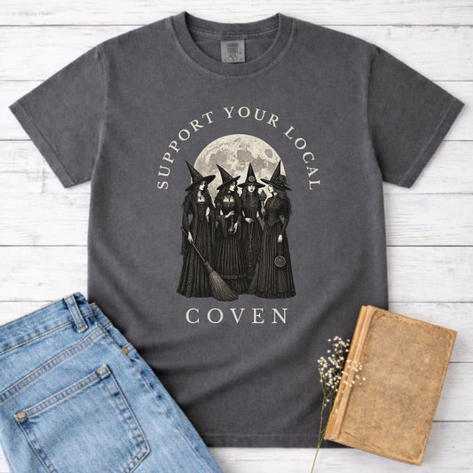 Support Your Local Coven Witch Shirt
