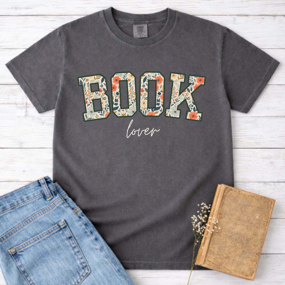 Floral Book Lover Varsity Shirt