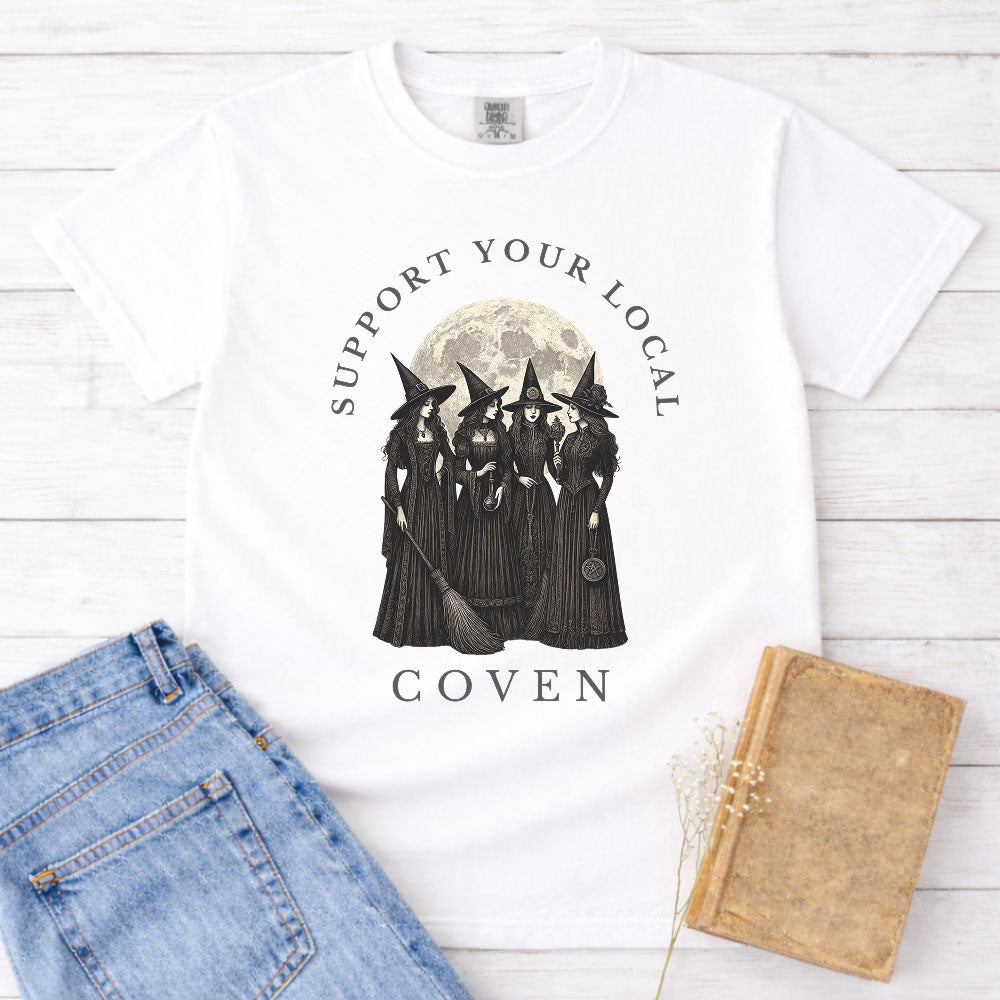Support Your Local Coven Witch Shirt