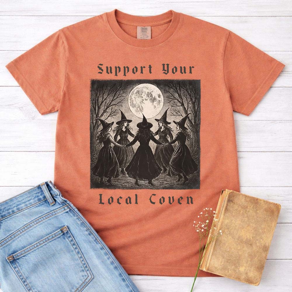 Support Your Local Coven Witch Shirt