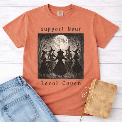 Support Your Local Coven Witch Shirt