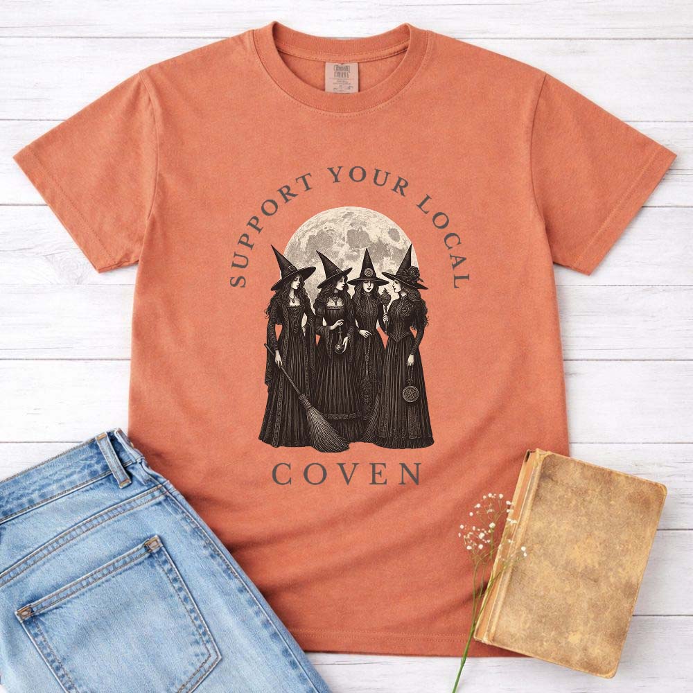 Support Your Local Coven Witch Shirt