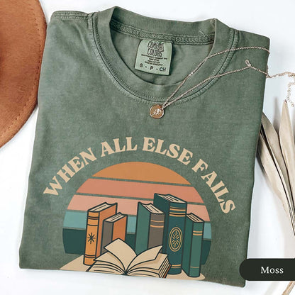 Retro When All Else Fails Buy A New Book Shirt