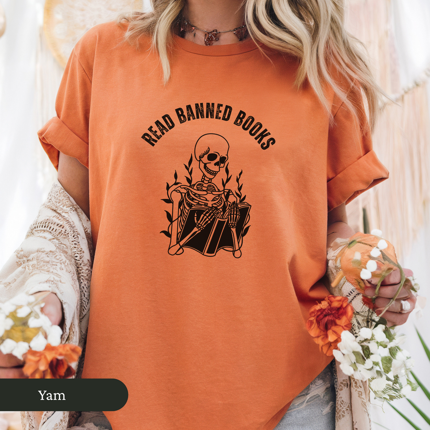 Read Banned Books Skelly Shirt