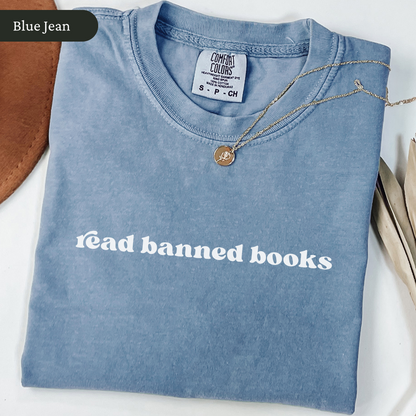 Minimalist Read Banned Books Shirt