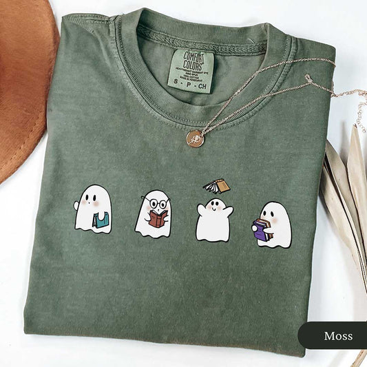 Cute Bookish Ghosts Shirt