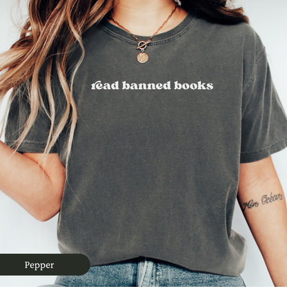 Minimalist Read Banned Books Shirt