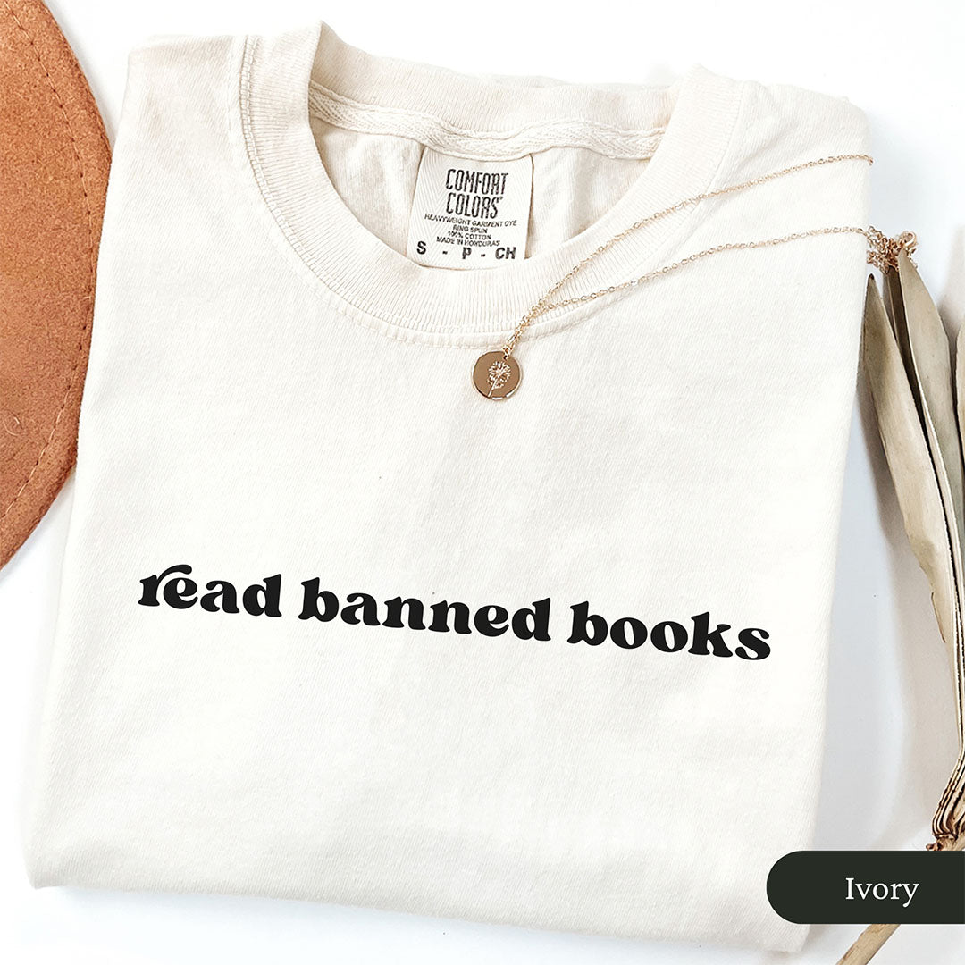 Minimalist Read Banned Books Shirt