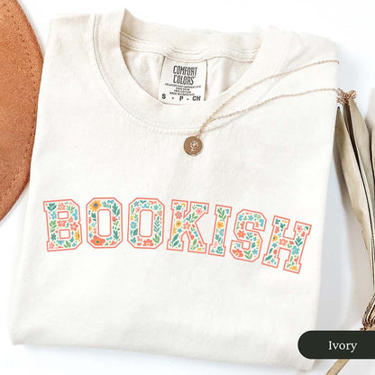 Floral Bookish Varsity Shirt