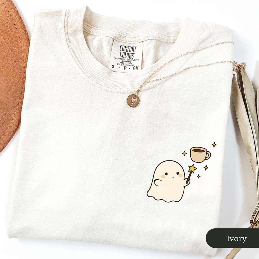 Cute Coffee Lover Ghost Shirt