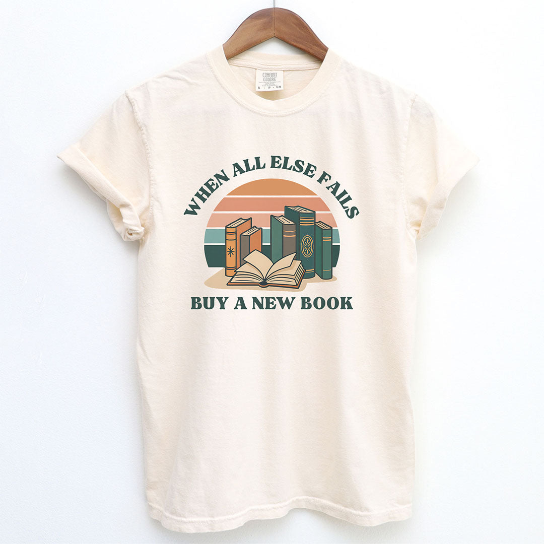 Retro When All Else Fails Buy A New Book Shirt