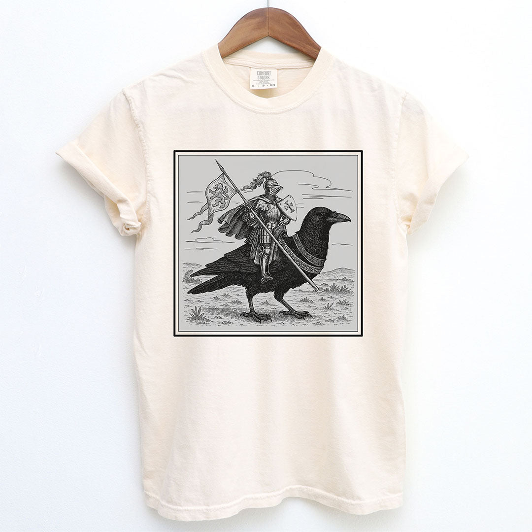 Medieval Knight Crow Rider Shirt