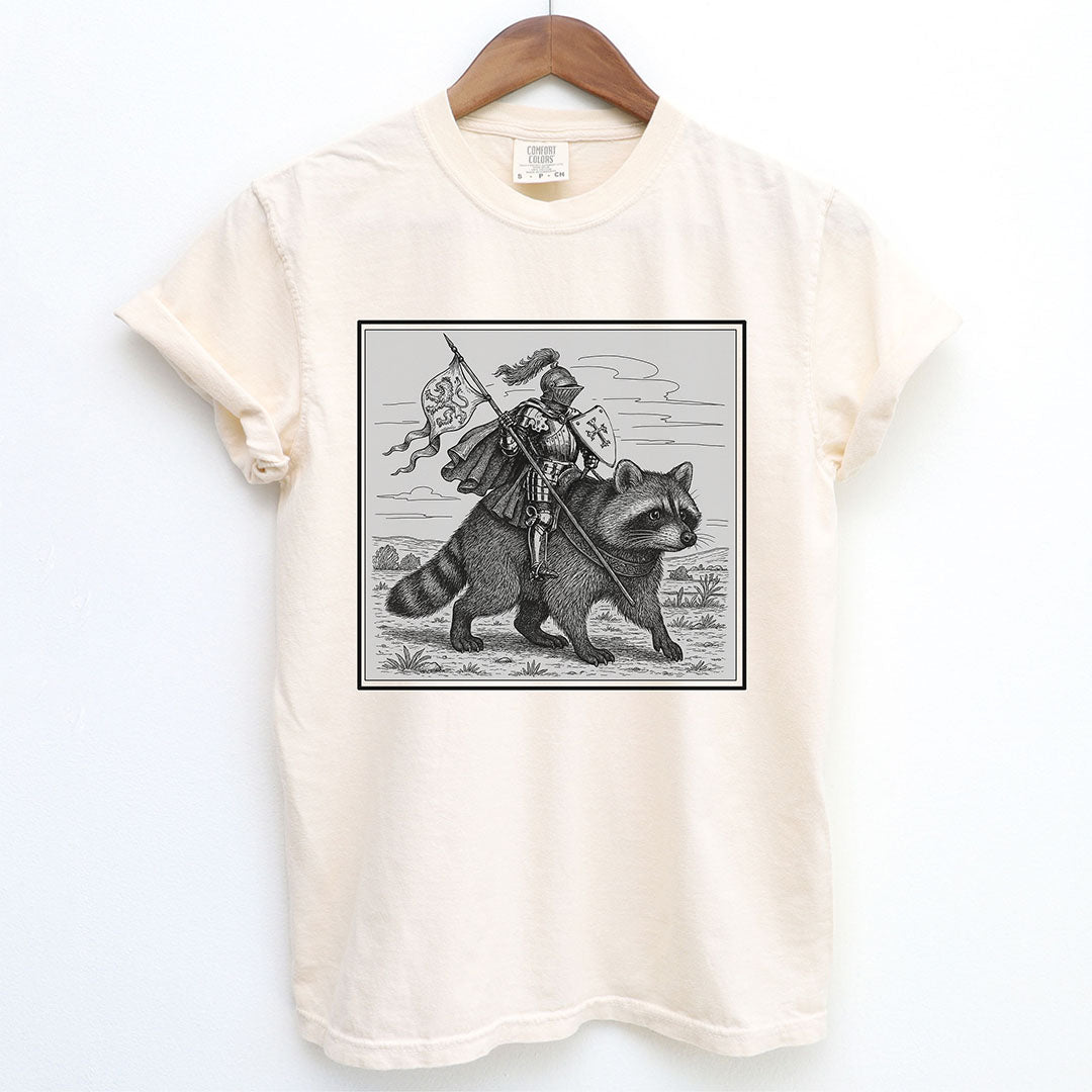 Medieval Knight Raccoon Rider Shirt
