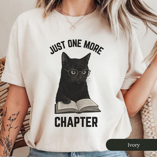 One More Chapter Funny Black Cat Shirt