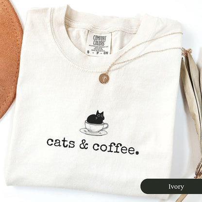 Cats And Coffee Shirt