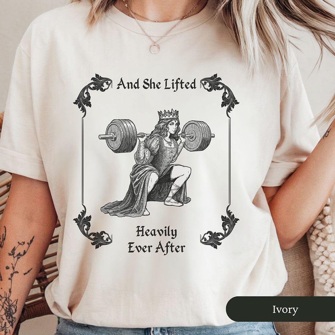 She Lifted Heavily Ever After Women's Gym Shirt