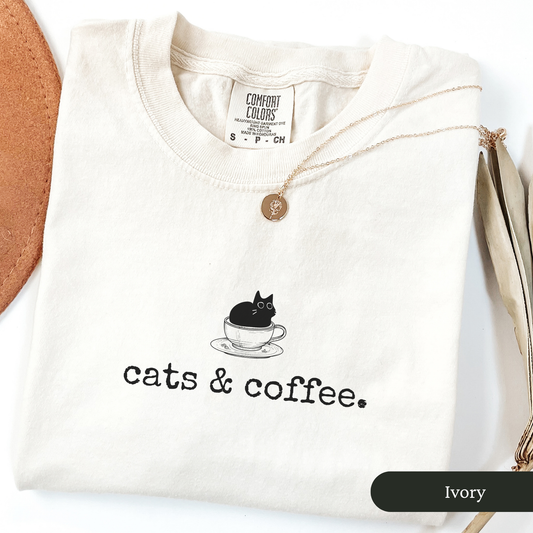 Cats And Coffee Shirt