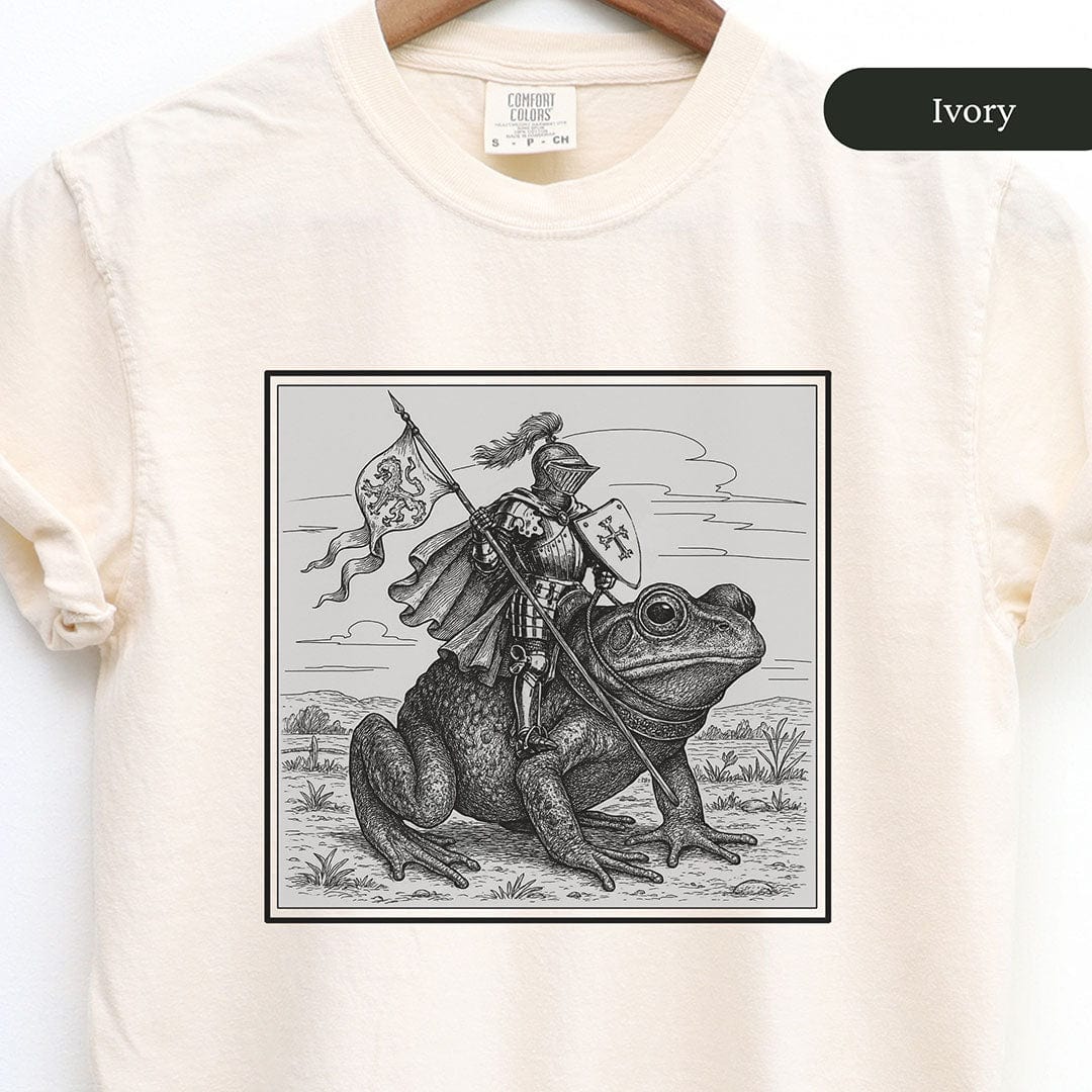 Medieval Knight Frog Rider Shirt