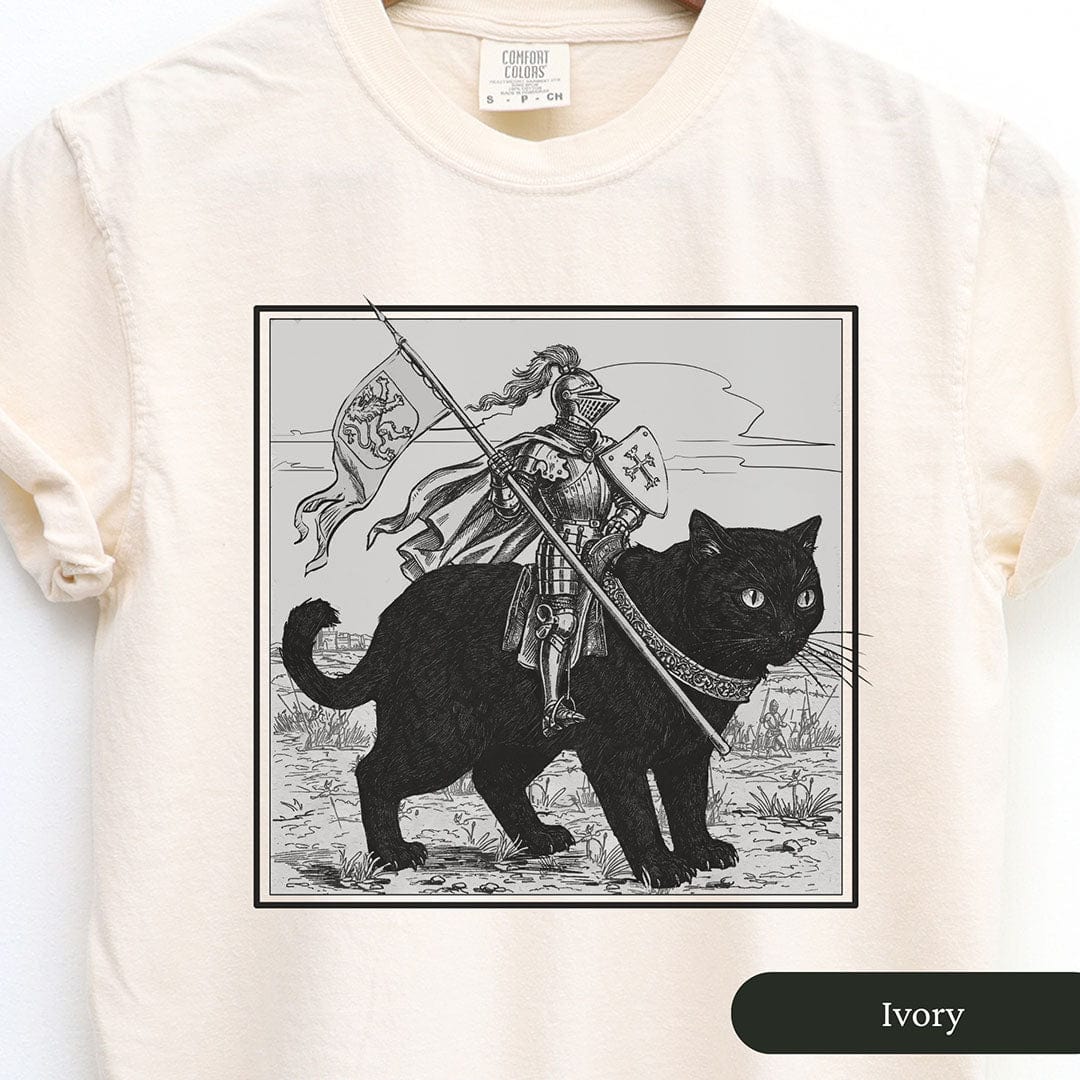 Medieval Knight Cat Rider Shirt